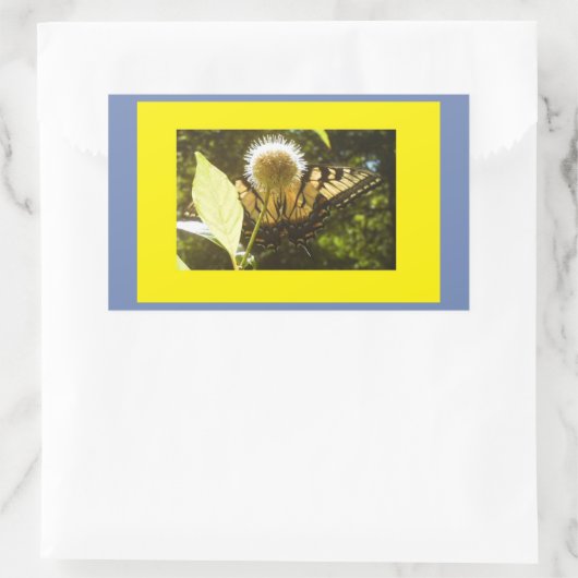 Monarch Rechteckiger Aufkleber (Tasche)