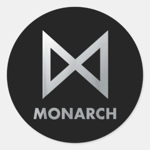 Monarch Runder Aufkleber