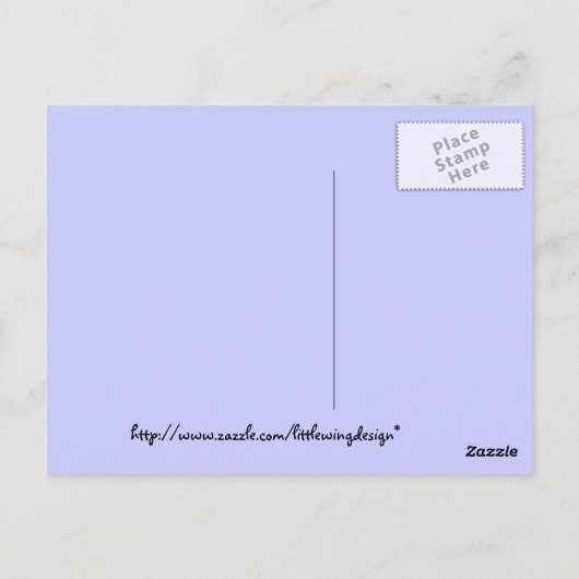 Monarch & Salvia Postkarte (Rückseite)