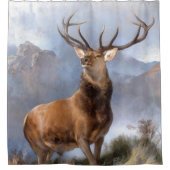 Monarch Schlucht-Elch-Tier-des Tierduschvorhangs Duschvorhang (Vorderseite)