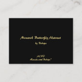 Monarch-Schmetterling abstraktes ATC Visitenkarte (Rückseite)