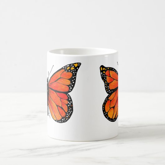 Monarch-Schmetterling auf Kaffee-/Tee-Tasse Kaffeetasse (Mittel)