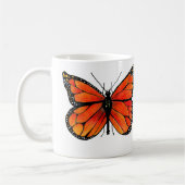 Monarch-Schmetterling auf Kaffee-/Tee-Tasse Kaffeetasse (Links)