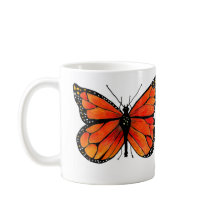 Monarch-Schmetterling auf Kaffee-/Tee-Tasse