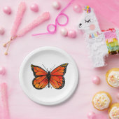 Monarch-Schmetterling auf PapierTeller (Party)