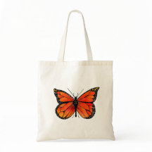 Monarch-Schmetterling auf Taschen-Tasche