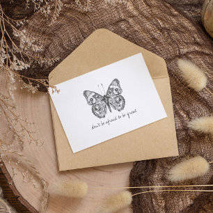 Monarch-Schmetterling im Wasserfarb-Stil Postkarte