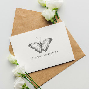 Monarch-Schmetterling im Wasserfarb-Stil Postkarte
