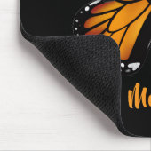 Monarch-Schmetterling Personalisierte schwarze Mau Mousepad (Ecke)