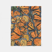 Monarch-Schmetterling-Schmetterlinge Fleecedecke (Vorderseite)