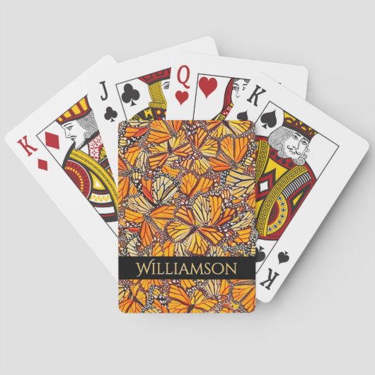 Monarch-Schmetterling Spielkarten (Rückseite)