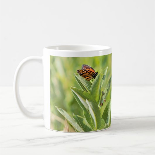Monarch-Schmetterling-Tasse Kaffeetasse (Links)