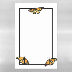 Monarch-Schmetterlinge aus trockenen Erase Magnetisches Trockenlöschblatt