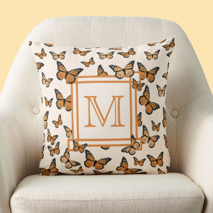 Monarch-Schmetterlinge Orange Benutzerdefiniertes  Kissen