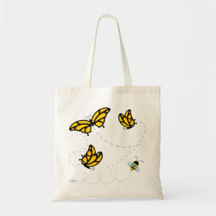 Monarch-Schmetterlinge und Tragetasche