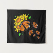 Monarch-Schmetterlinge Wandteppich (Vorderseite (Horizontal))