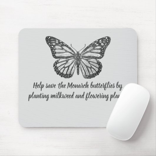 Monarch-Schmetterlinggelämpchen Mousepad (Mit Mouse)