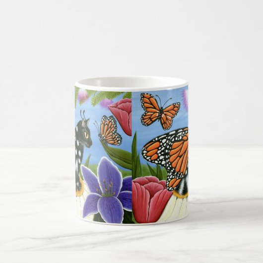 Monarch-Schmetterlings-feenhafte Kaffeetasse (Mittel)