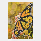 Monarch-Schmetterlings-Gartenkunst Geschirrtuch (Vertikal)