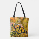 Monarch-Schmetterlings-Gartenkunst Tasche (Rückseite)