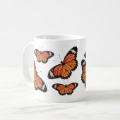 Monarch-Schmetterlings-Klassiker-Tasse Kaffeetasse (Vorderseite Links)
