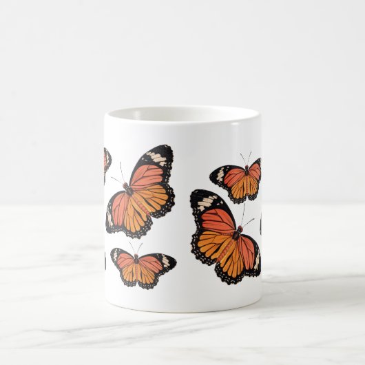 Monarch-Schmetterlings-Klassiker-Tasse Kaffeetasse (Mittel)