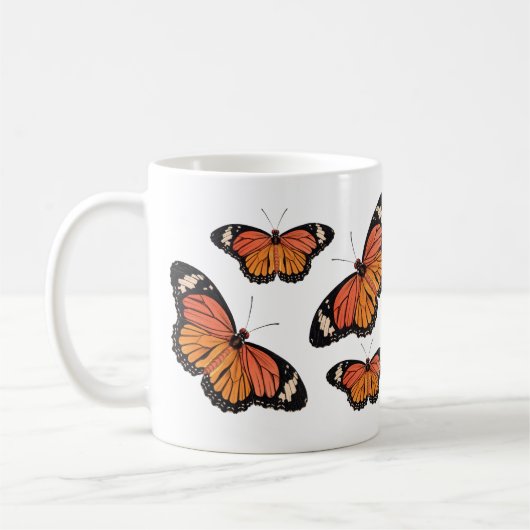Monarch-Schmetterlings-Klassiker-Tasse Kaffeetasse (Links)