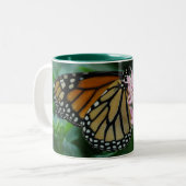 Monarch-Schmetterlings-Tasse Zweifarbige Tasse (Vorderseite Links)