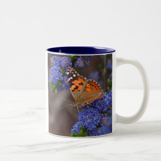 Monarch-Schmetterlings-Tasse Zweifarbige Tasse (Rechts)