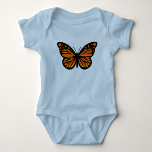 Monarch-Schmetterlingsdesign - Baby-Jersey-Body Baby Strampler