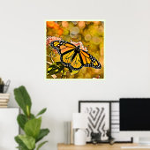 Monarch-Schmetterlingsgarten-Kunst Poster (Heimbüro)