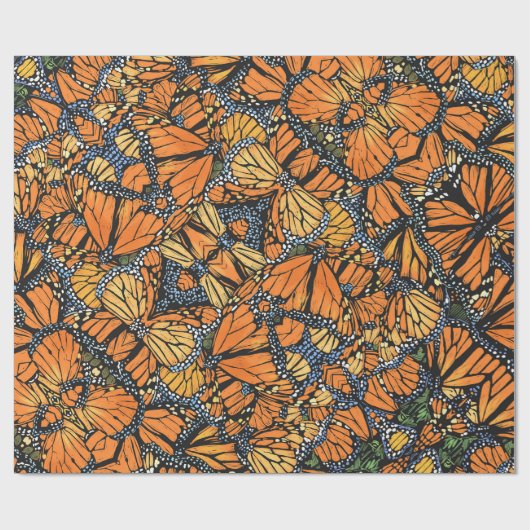Monarch-Schmetterlingspapier Geschenkpapier (Flach)