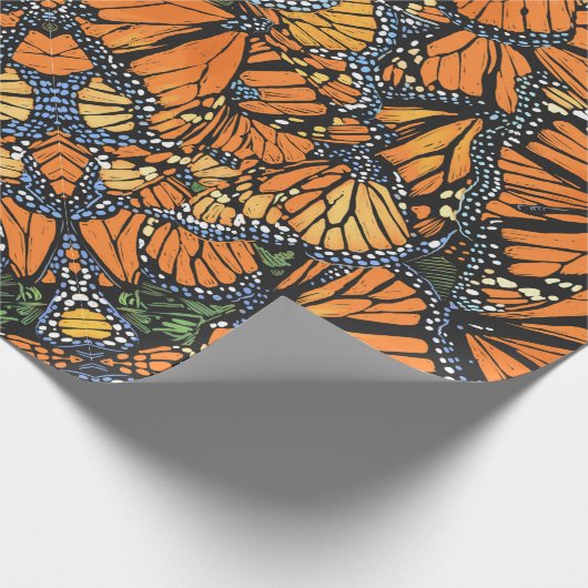 Monarch-Schmetterlingspapier Geschenkpapier (Ecke)