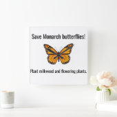 Monarch Square Wall Clock Quadratische Wanduhr (Zuhause)