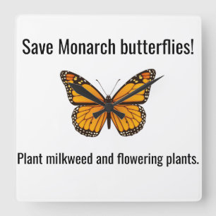 Monarch Square Wall Clock Quadratische Wanduhr