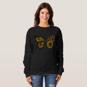 Monarch Sunflower Butterfly Gardener Garden spring Sweatshirt (Vorne ganz)