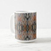Monarch Tree Bark Patterned Kaffeetasse (Vorderseite Links)