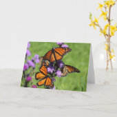 Monarch-Trio Karte (Gelbe Blume)