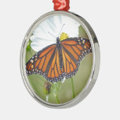 Monarch über den Kosmos Silbernes Ornament (Links)