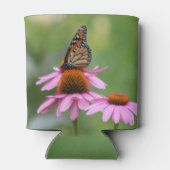 Monarch über Echinacea Dosenkühler (Rückseite)