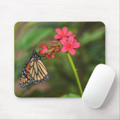 Monarch über Penta-Blume Mousepad (Mit Mouse)