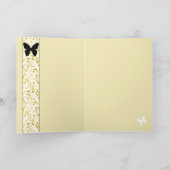 Monarch und Gänseblümchen Karte (Innenseite)