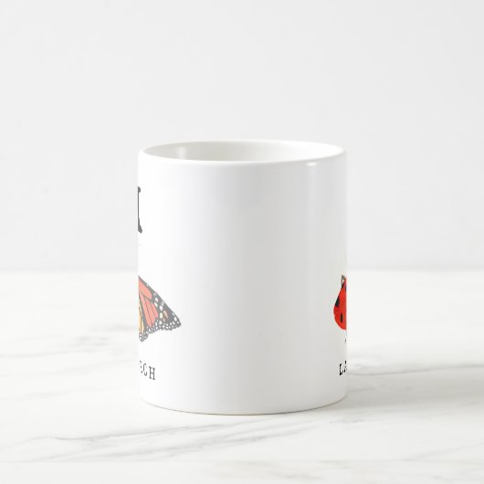 Monarch und Ladybug Kaffeetasse (Mittel)