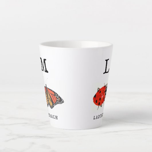 Monarch und Ladybug Milchtasse (Vorderseite)