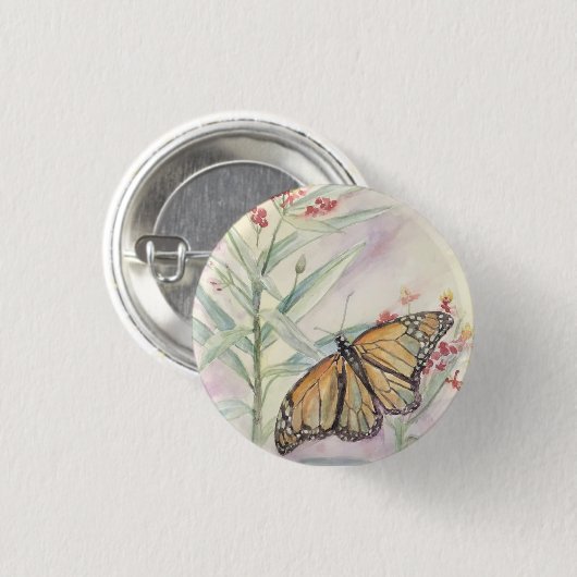 Monarch und Milkweed Button (Vorne & Hinten)