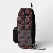 Monarch und Mond Violett Orange Abstrakt Bedruckter Rucksack (Rechts)