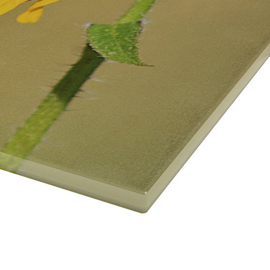 Monarch und Sonnenblume Schneidebrett (Ecke)