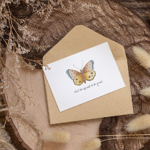 Monarch Vintag Watercolor Butterfly Postkarte