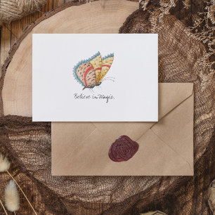 Monarch Vintag Watercolor Butterfly Postkarte