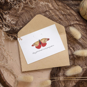 Monarch Vintag Watercolor Butterfly Postkarte